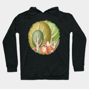 Cute squirrel in forest. Hoodie